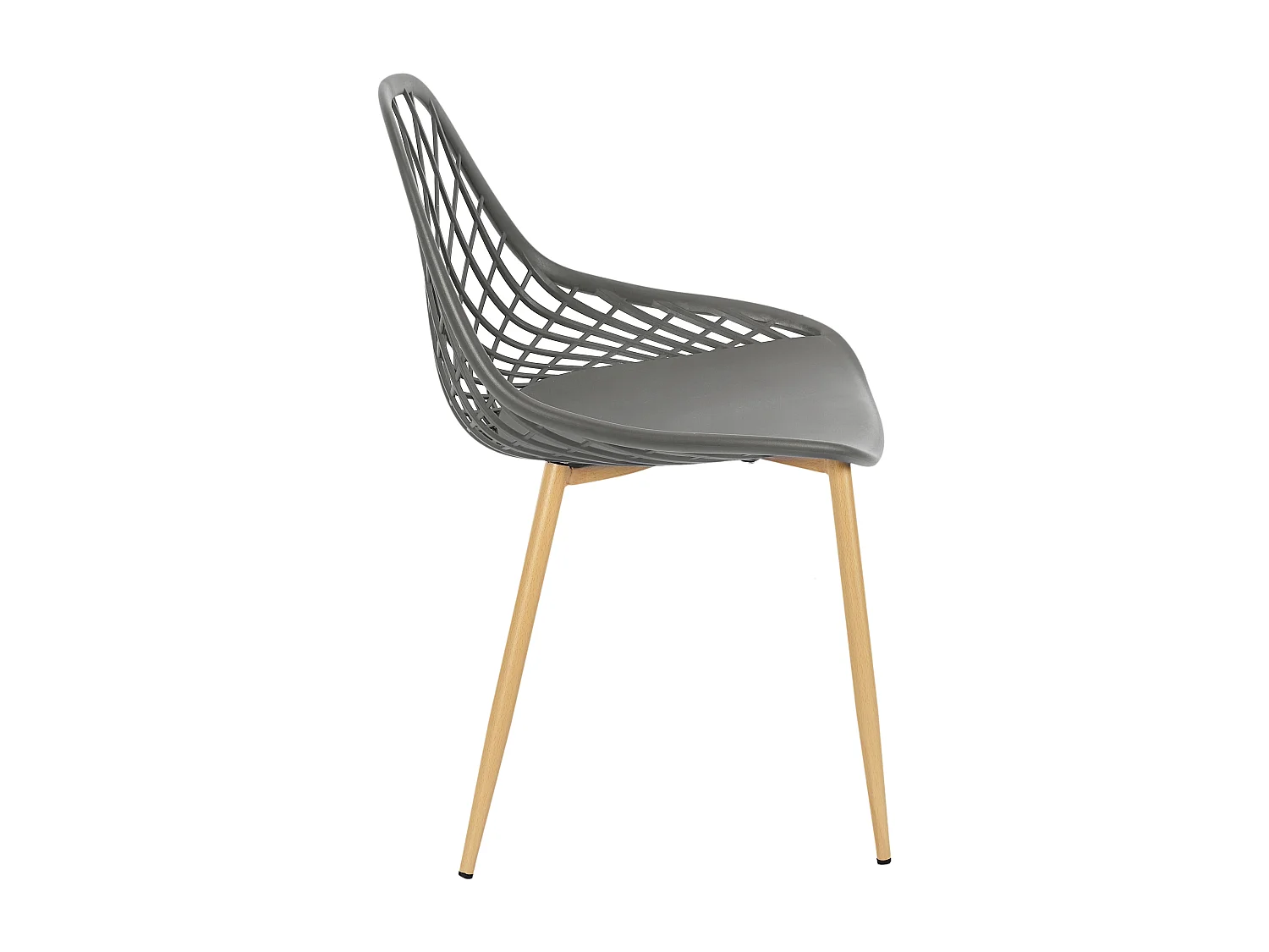 Chaise Exterieur Malaga Gris - Lot De 4 Gris