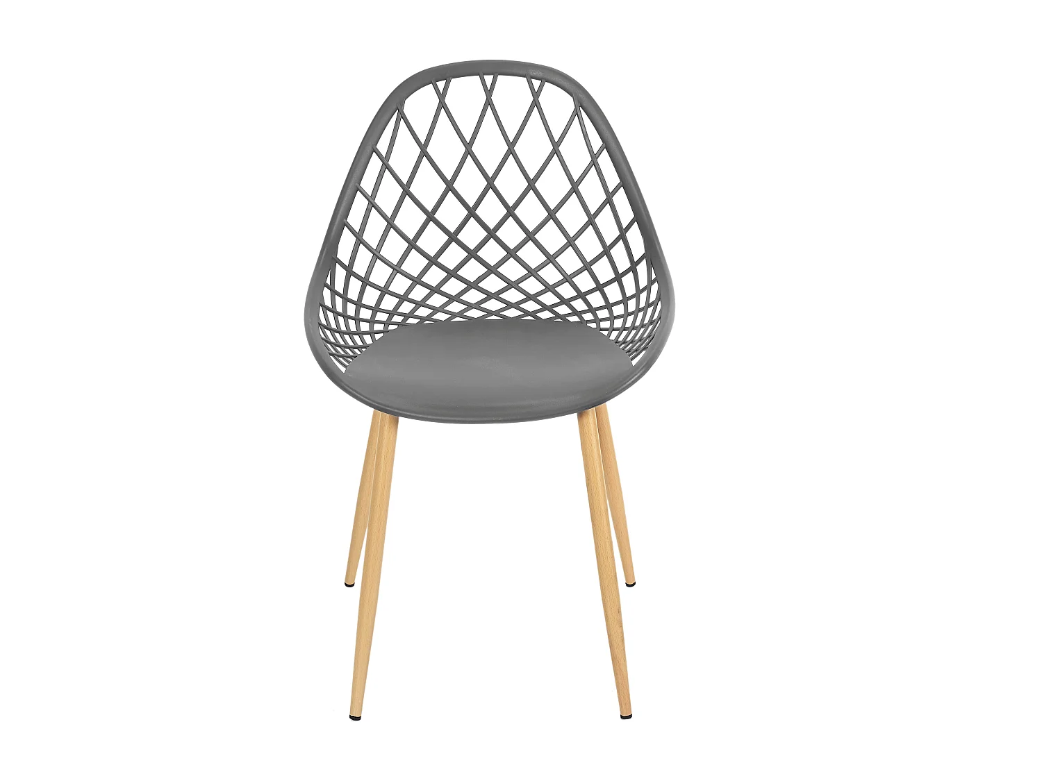 Chaise Exterieur Malaga Gris - Lot De 4 Gris