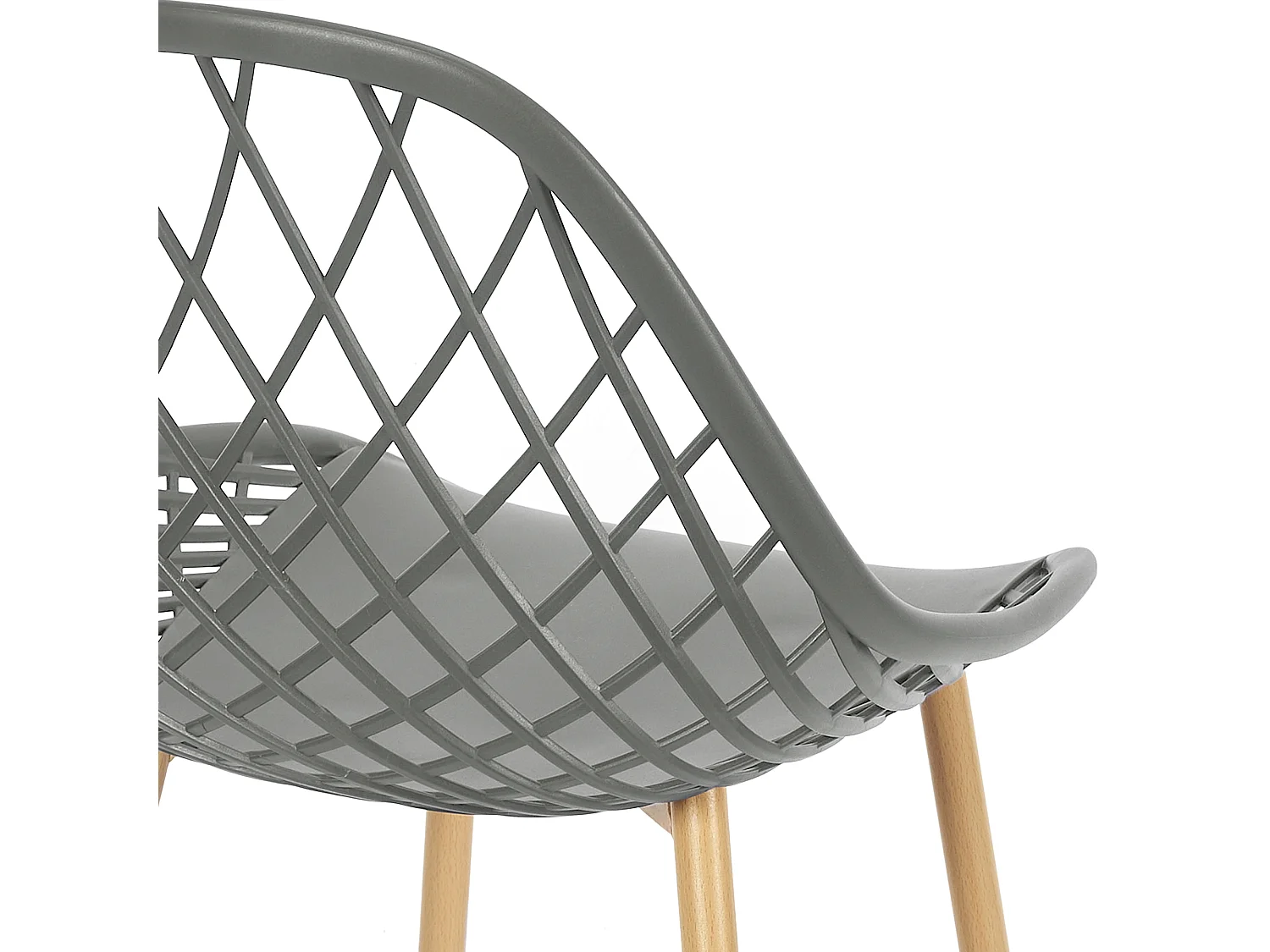 Chaise Exterieur Malaga Gris - Lot De 4 Gris