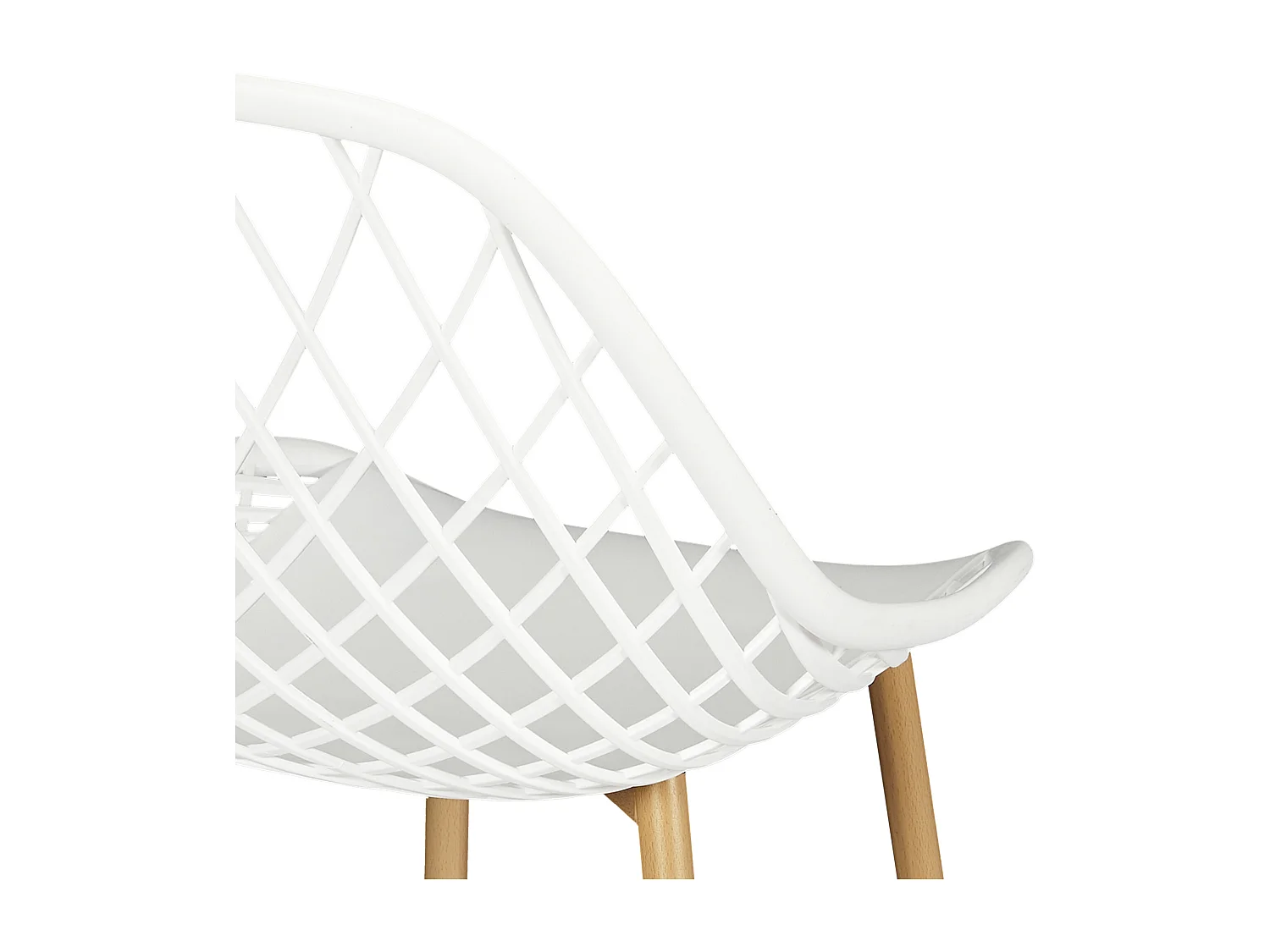 Chaise Exterieur Malaga Blanc - Lot De 4 Blanc