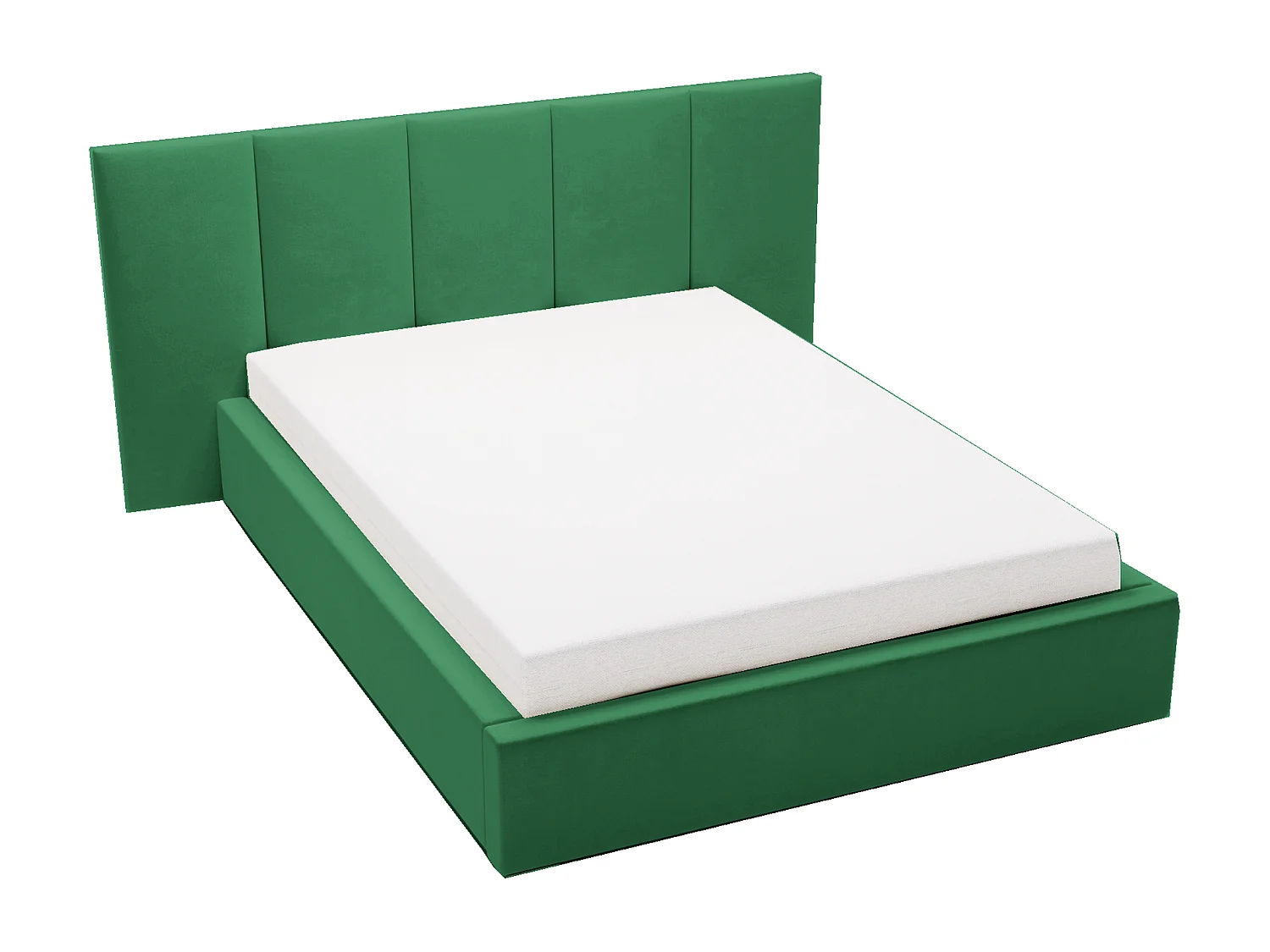 Emporius Polsterbett 160x200 Roma Slim - Bett vom Hersteller, mit Bettkasten, Velvet stoff, dickem Schaumstoff (Schwarz  - Amor Velvet 4322)