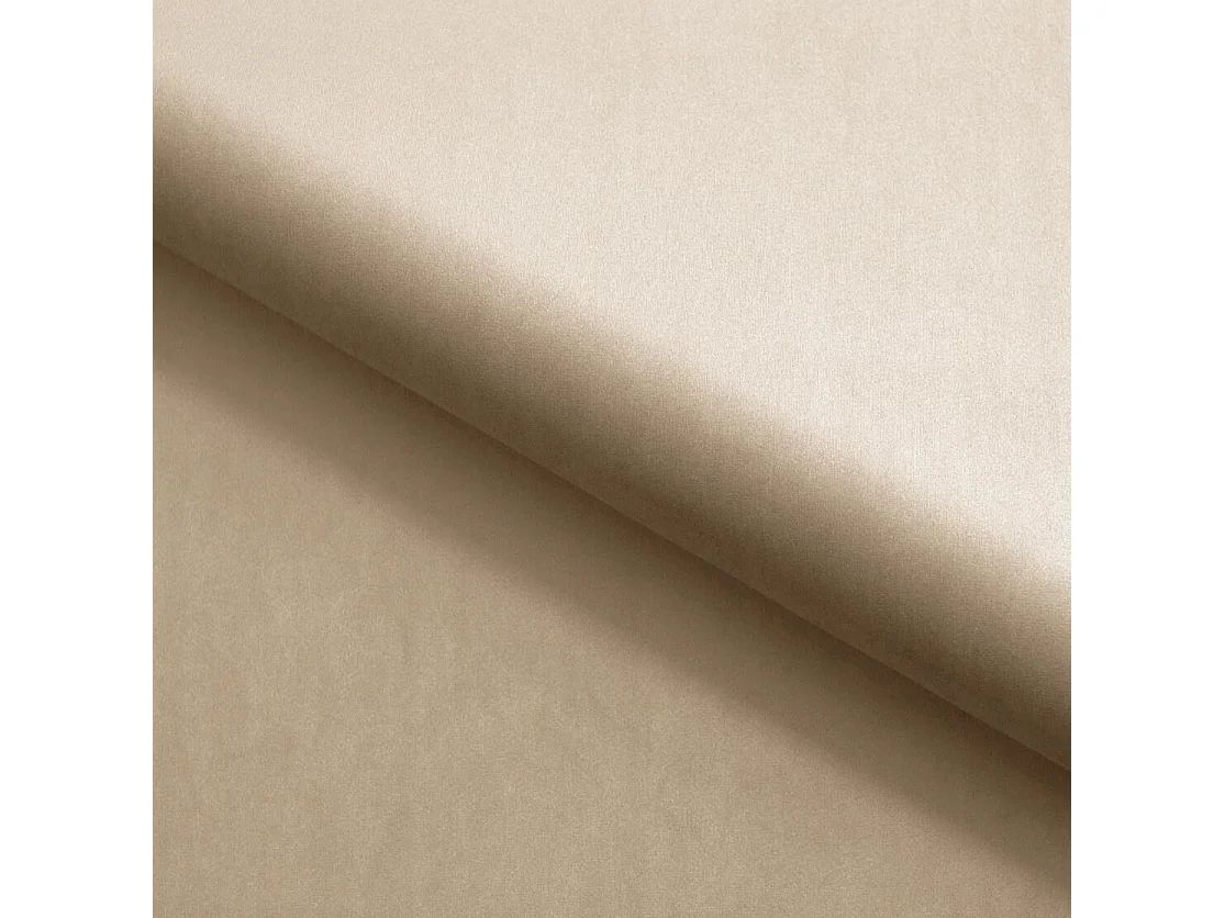 Emporius Lit rembourré 160x200 Aron - Lit double avec Rangement, Lit 140x200 cm Beige (Amor Velvet 4304)