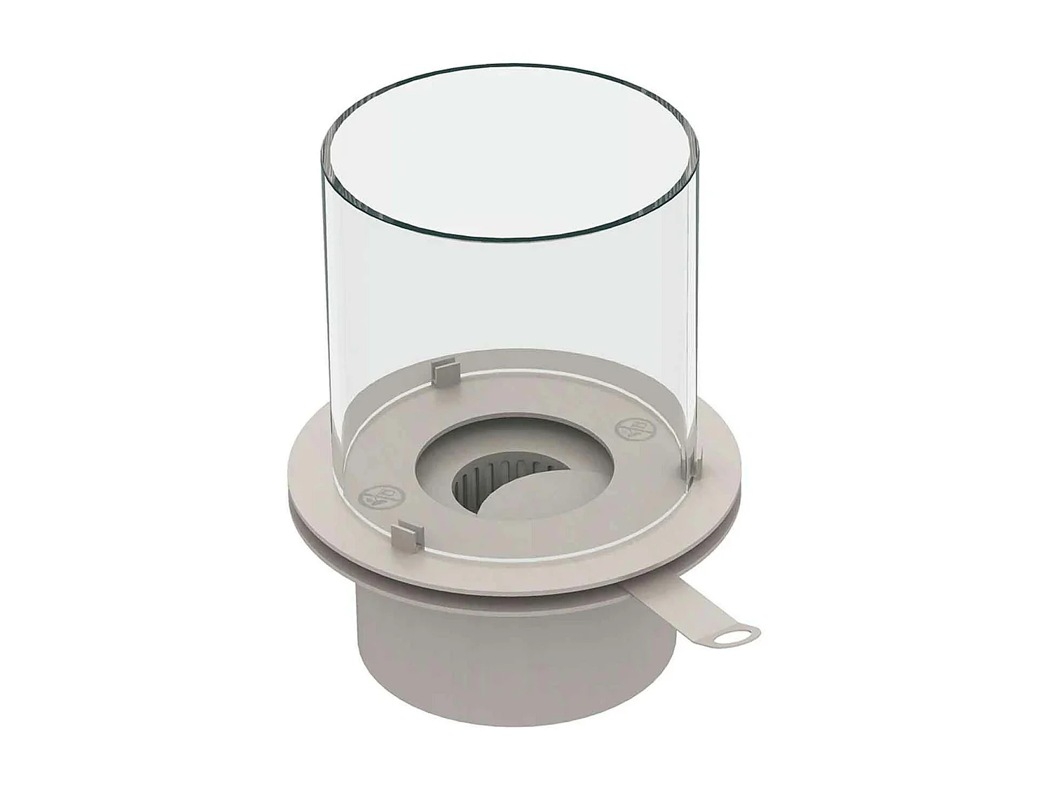 Modigliani - Cheminée au bioéthanol de sol ø 36xH56 cm, beige