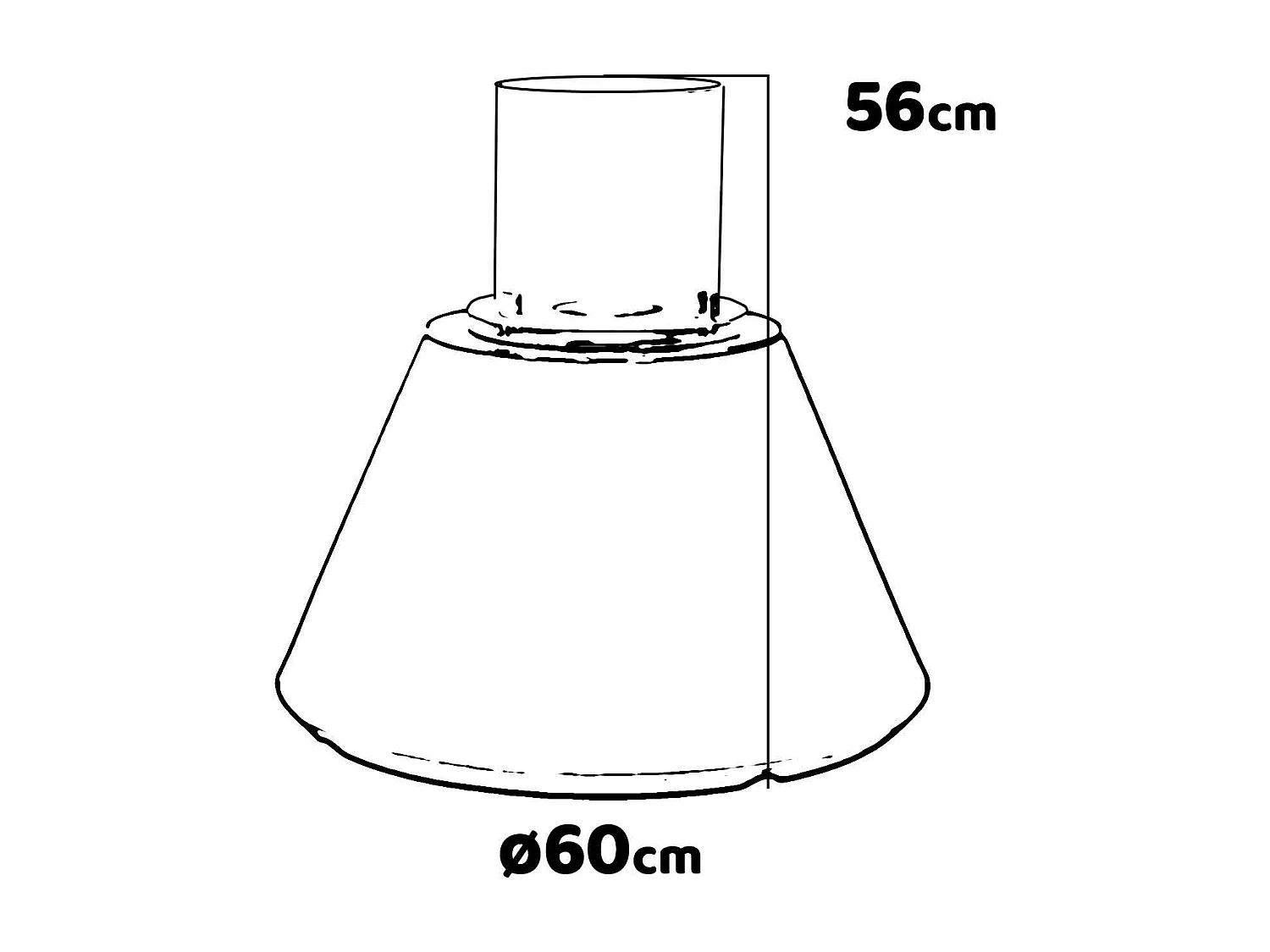 Stromboli - Chimenea de bioetanol de suelo ø 60xH56 cm, tórtola