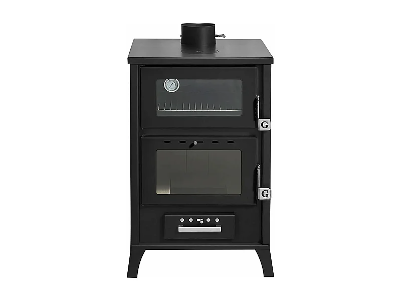 Marika - Poêle à bois, cuisinière 50,5x58,5xH91,5 cm, noir