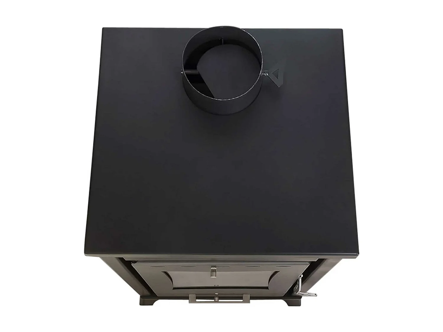 Marzia - Stufa a legna con forno 45x48,5xH91,5 cm, nero