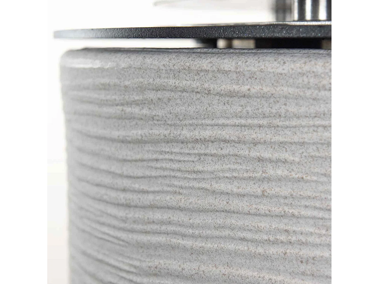 Raffaello - Chimenea de bioetanol de suelo ø 35xH55 cm, beige