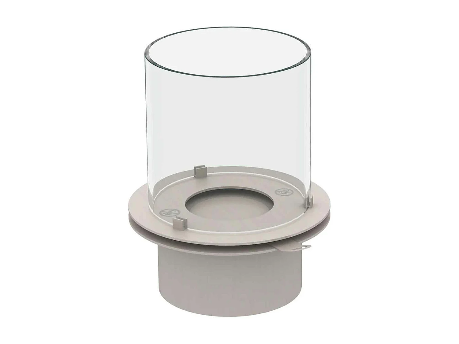 Modigliani - Cheminée au bioéthanol de sol ø 36xH56 cm, blanc