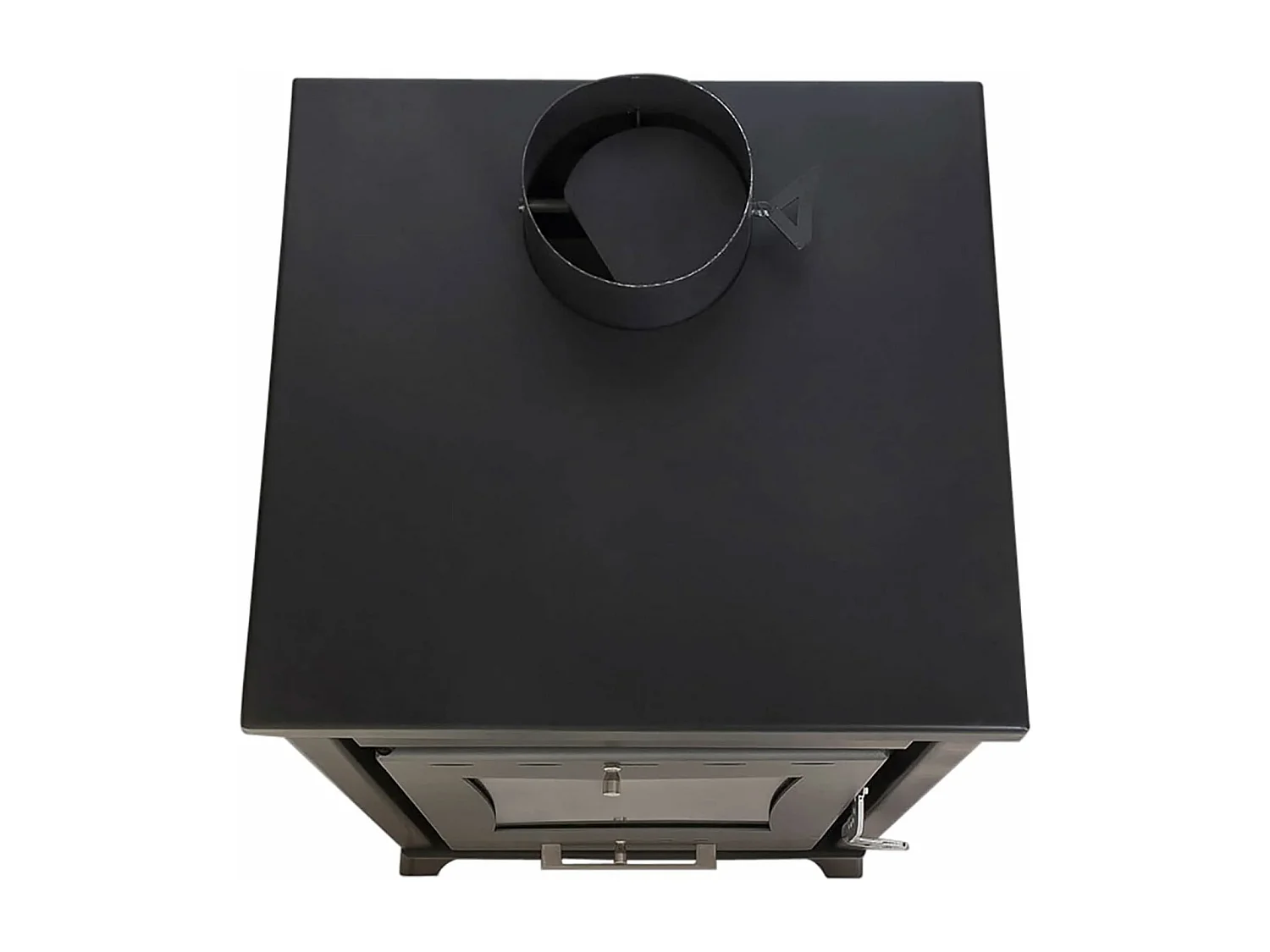 Olga - Stufa a legna 15 Kw 45,5x48,5xH91 cm, colore beige