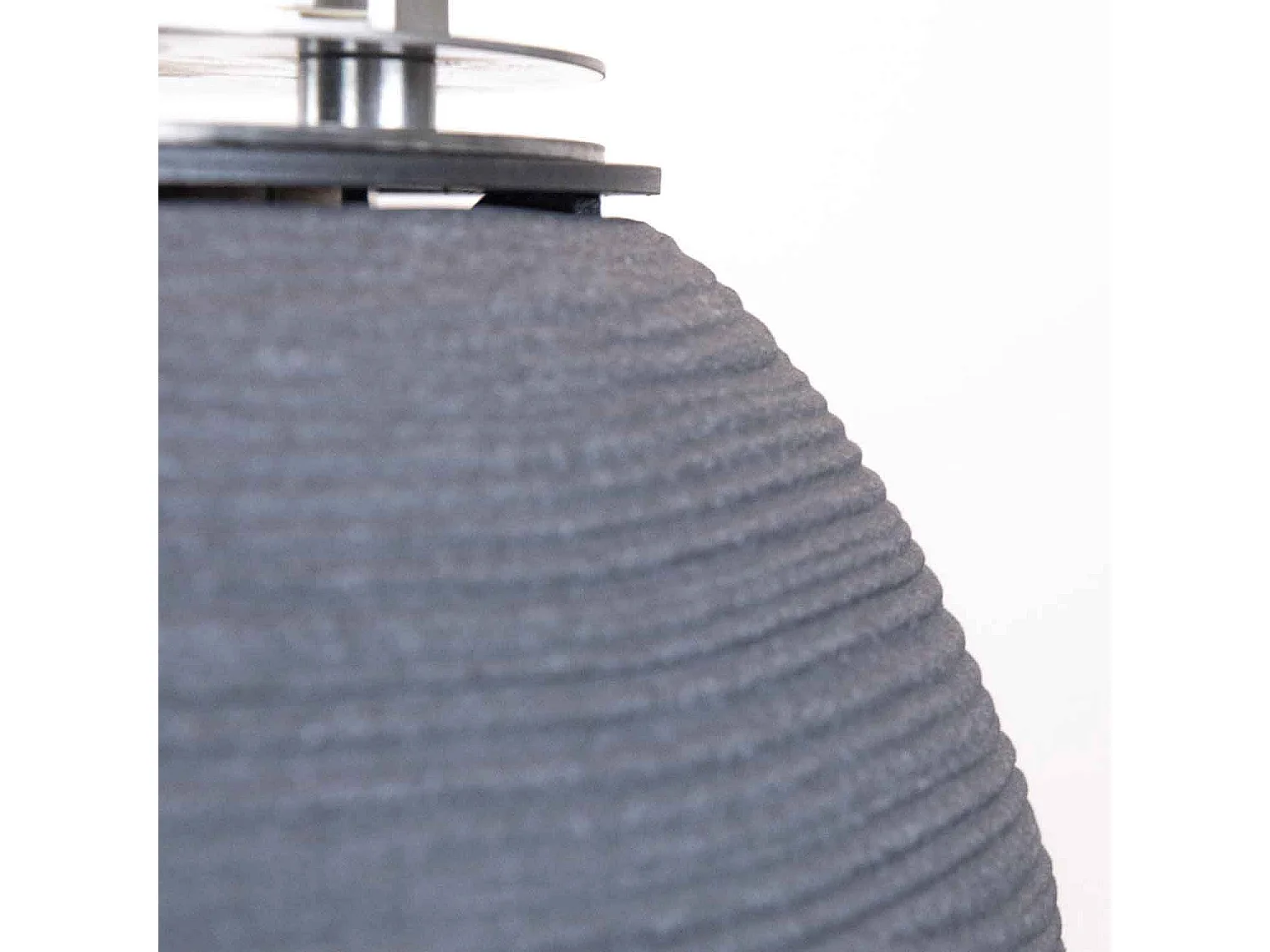 Botticelli - Cheminée au bioéthanol de sol ø 40xH54 cm, gris