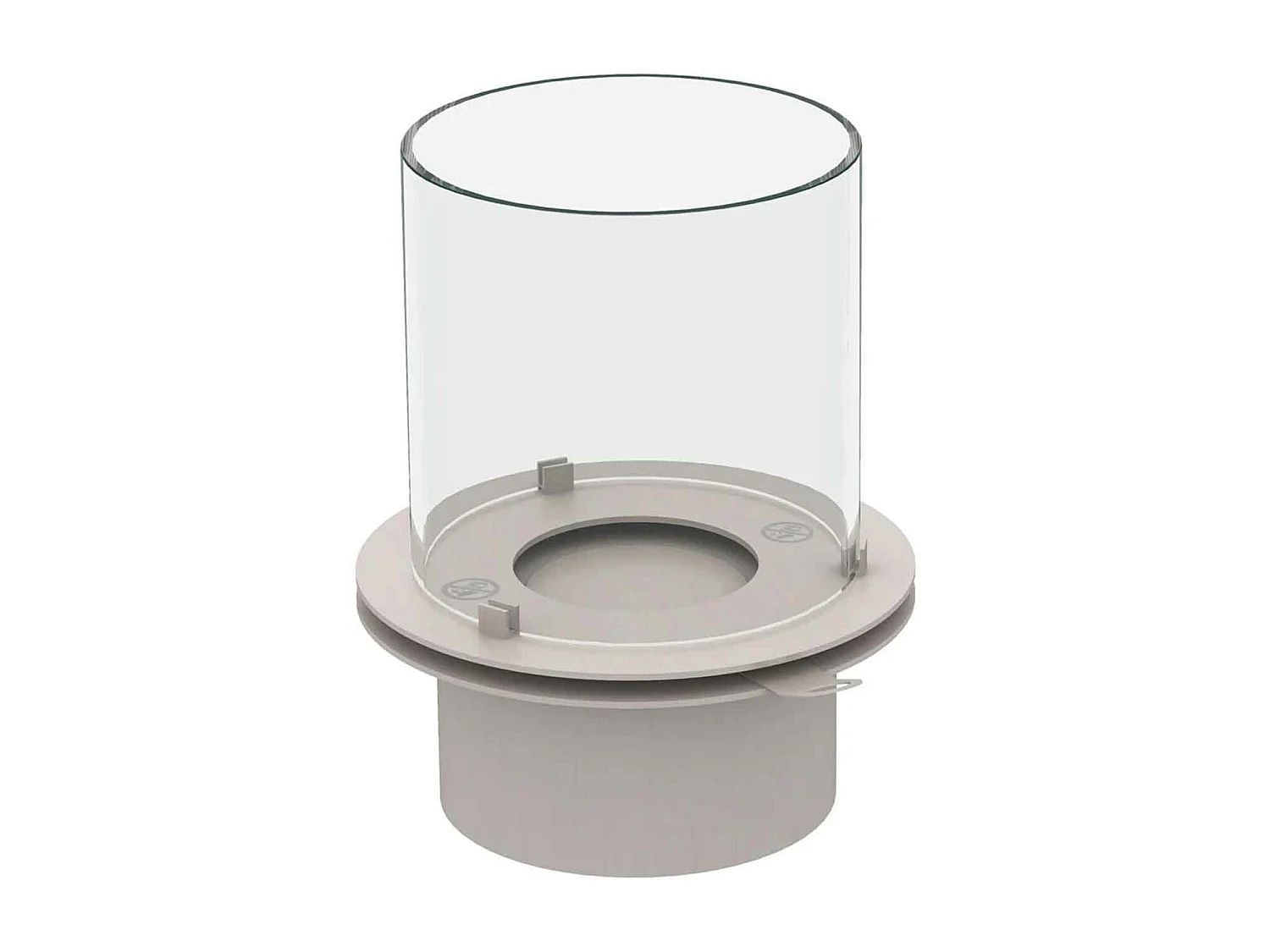 Botticelli - Cheminée au bioéthanol de sol ø 40xH54 cm, brun