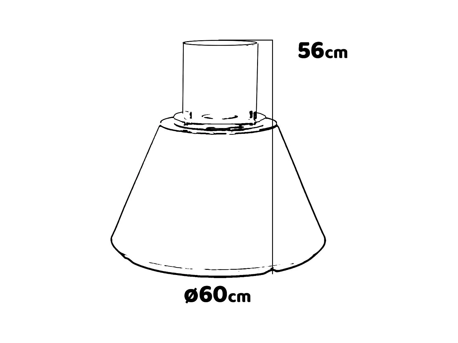 Stromboli - Cheminée au bioéthanol de sol ø 60xH56 cm, gris