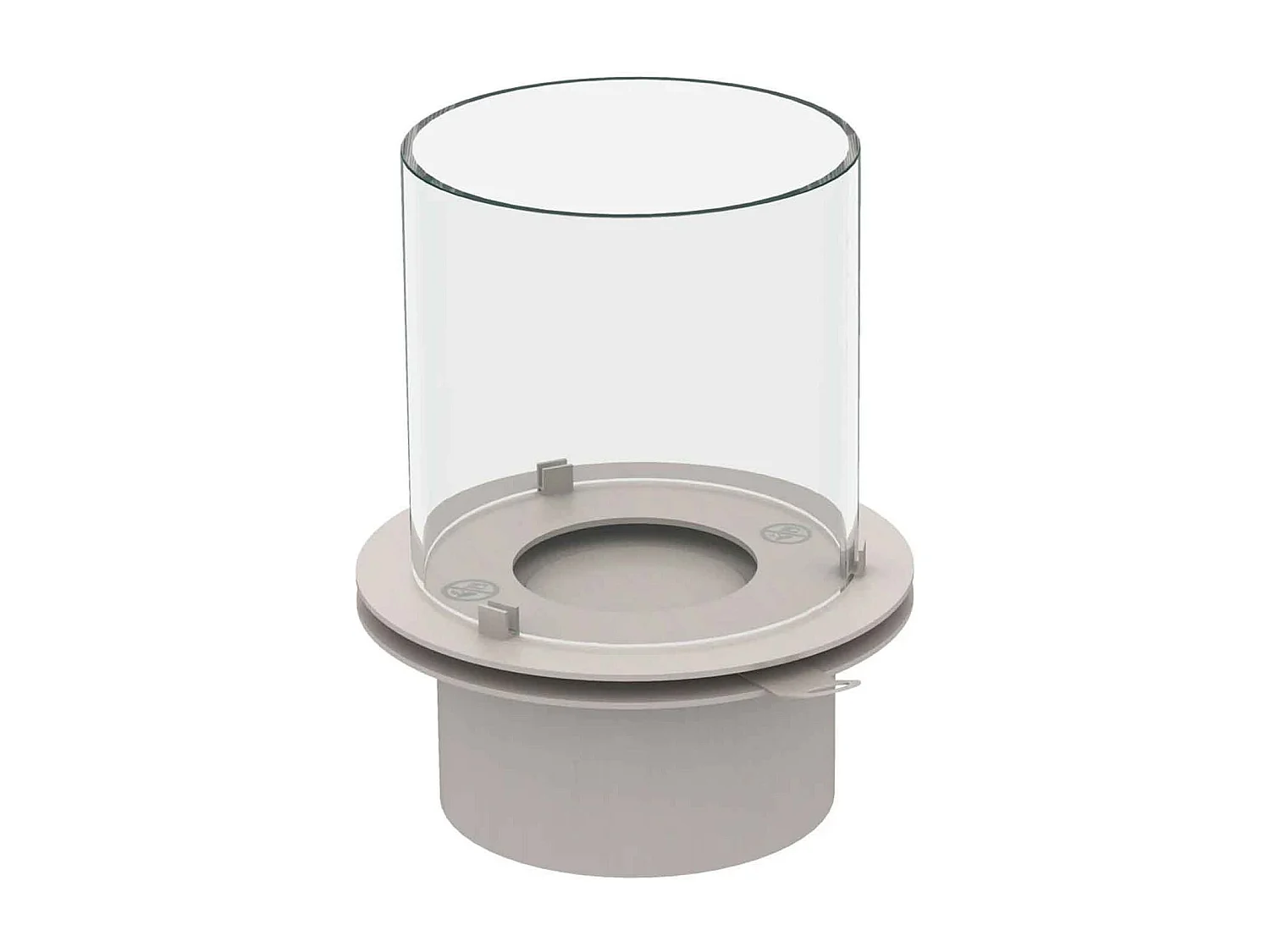 Modigliani - Cheminée au bioéthanol de sol ø 36xH56 cm, gris