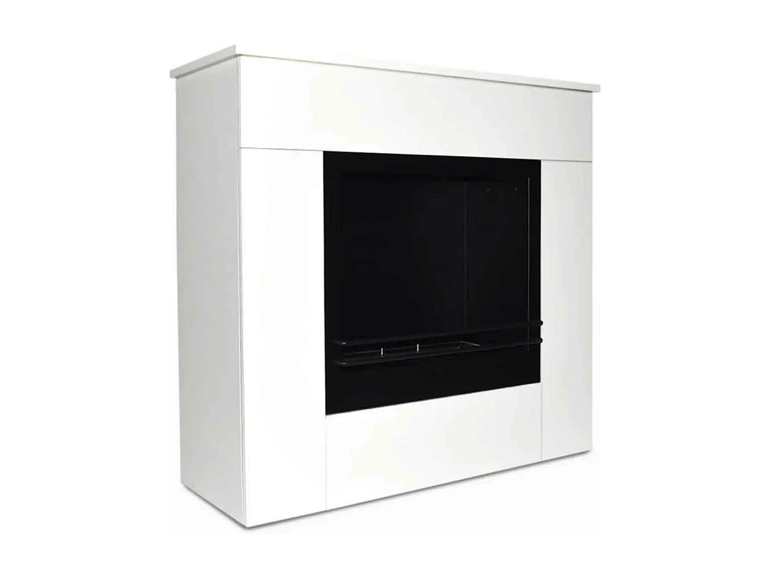 Michelangelo - Camino a bioetanolo da terra in legno 96x36xH90 cm