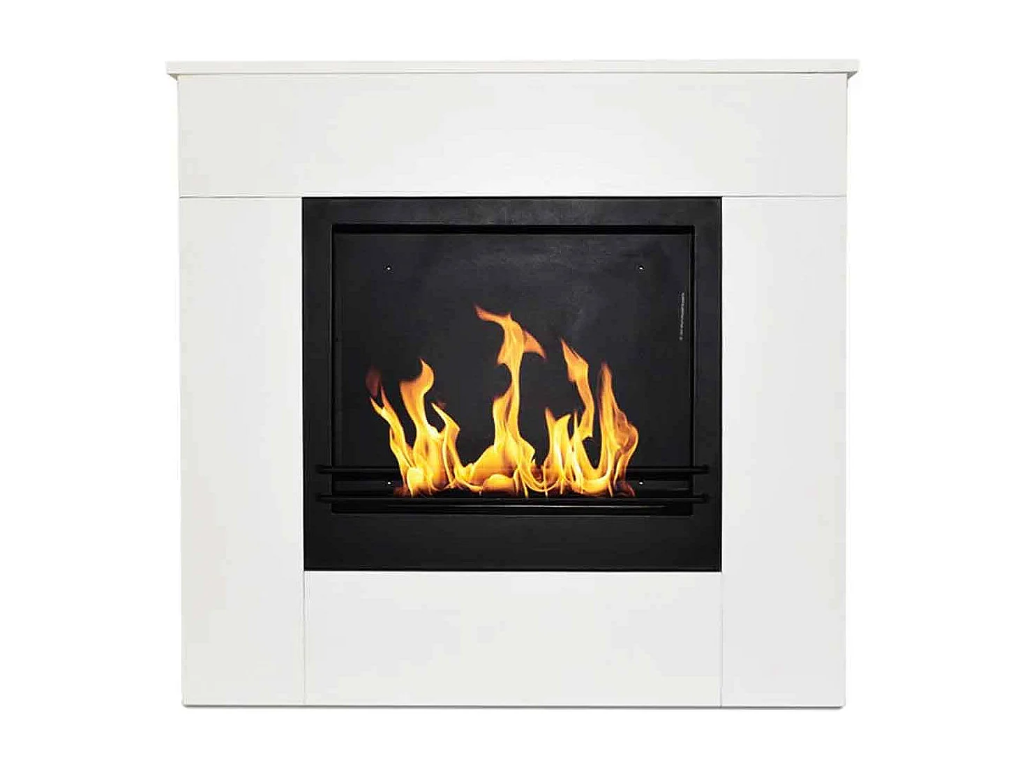 Michelangelo - Cheminée au bioéthanol de sol en bois 96x36xH90 cm