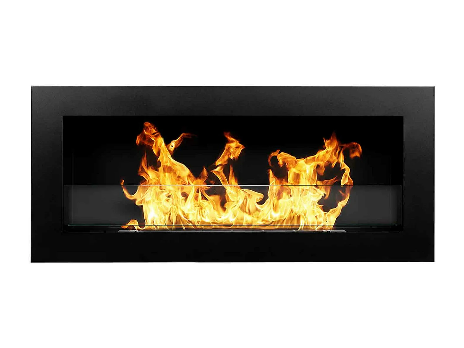 Livorno - Chimenea de bioetanol pared o de empotrar en pared 90x12xH40 cm