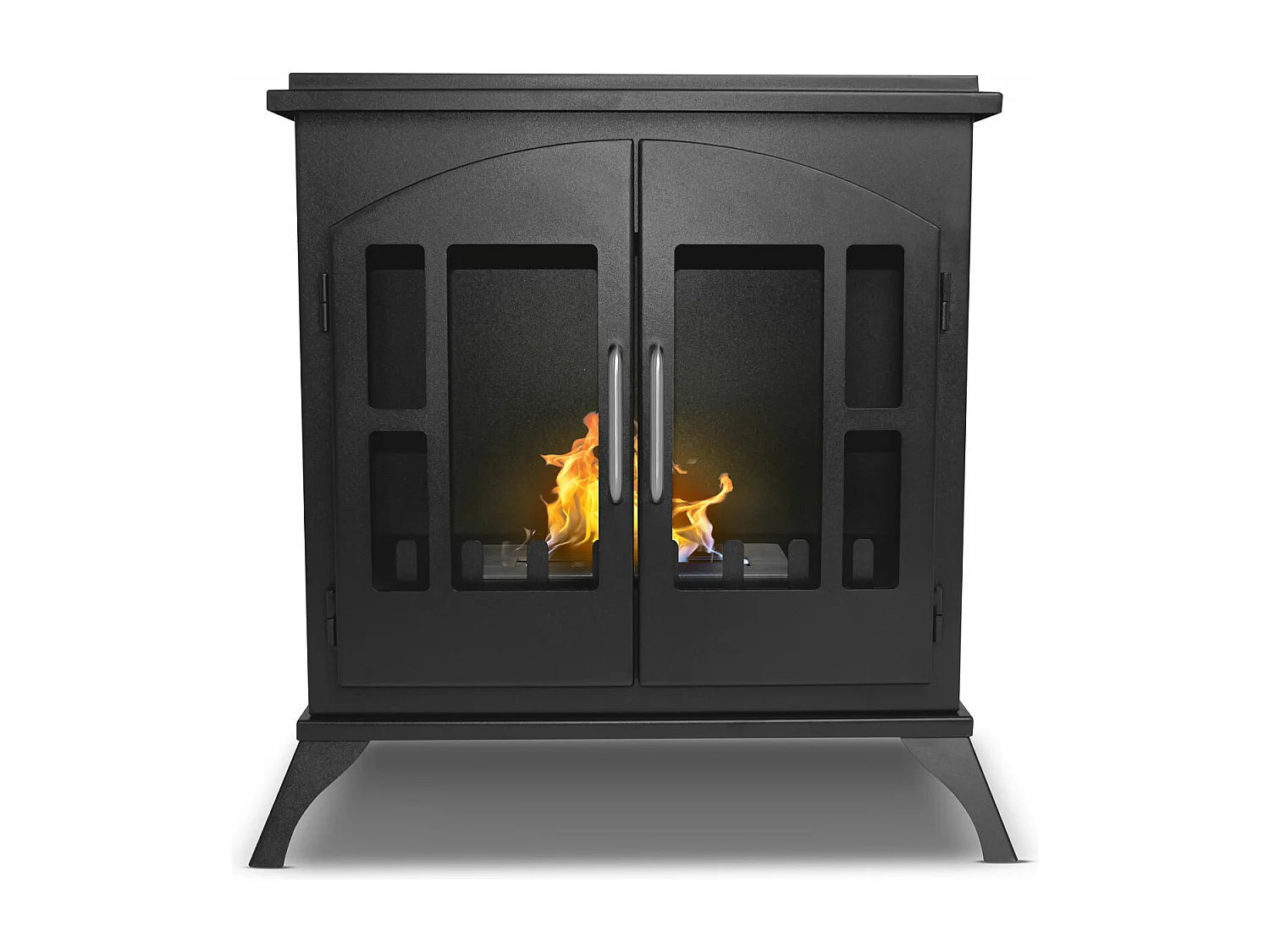 Iside - Cheminée au bioéthanol de sol freestanding, style vintage, 54x30xH55 cm