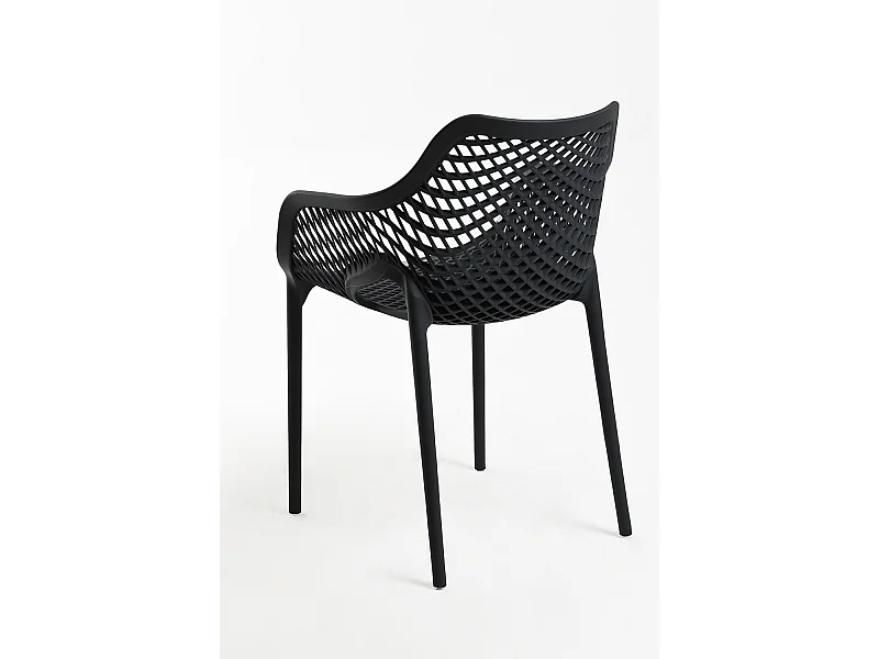 Sillas Comedor - Silla Kusin con Brazos - Negro