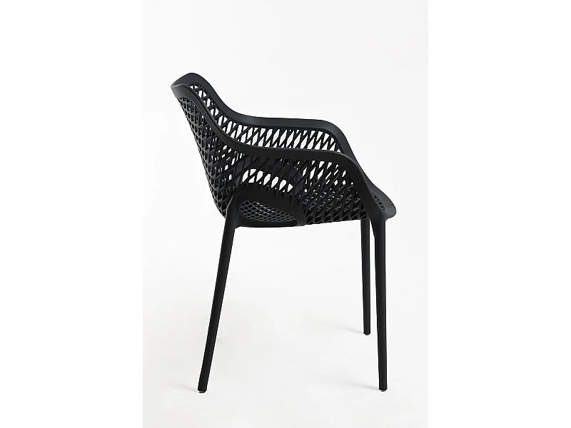 Sillas Comedor - Silla Kusin con Brazos - Negro