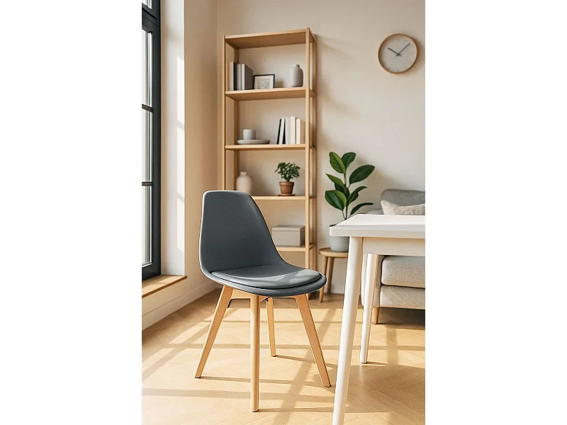 Sillas Comedor - Silla Dami - Gris oscuro