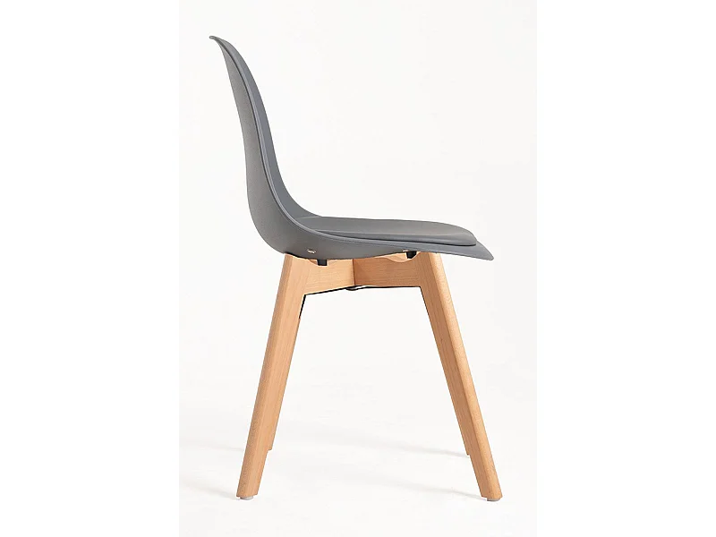 Sillas Comedor - Silla Dami - Gris oscuro