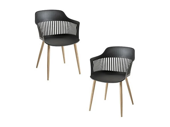 Packs Sillas Comedor - Pack 2 Sillas Lisy - Negro