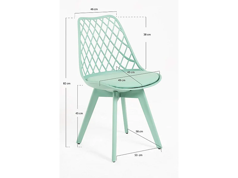 Sillas Comedor - Silla Mima Suprym - Celadón