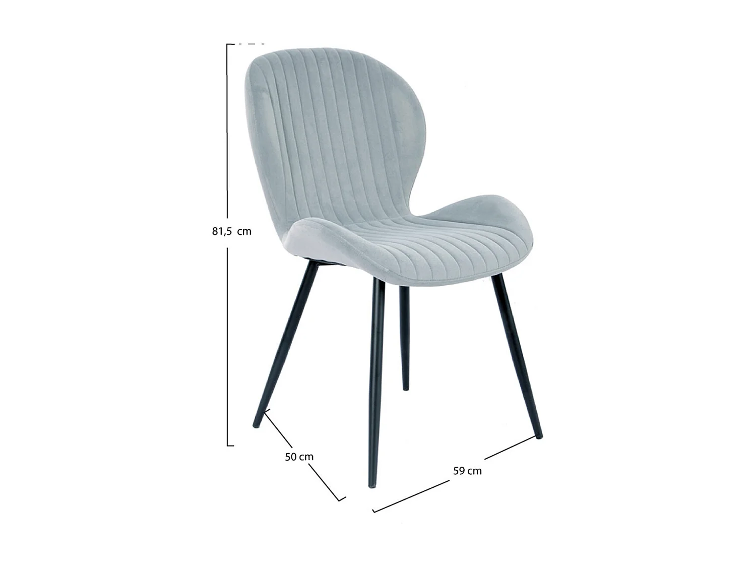 Sillas Comedor - Silla Skal - Gris