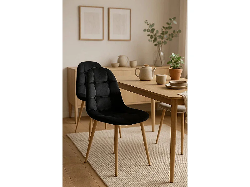 Sillas Comedor - Silla Plazi - Negro