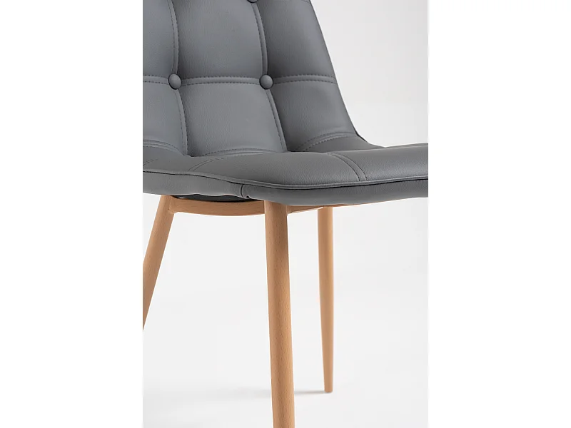 Packs Sillas Comedor - Pack 4 Sillas Plazi - Gris oscuro