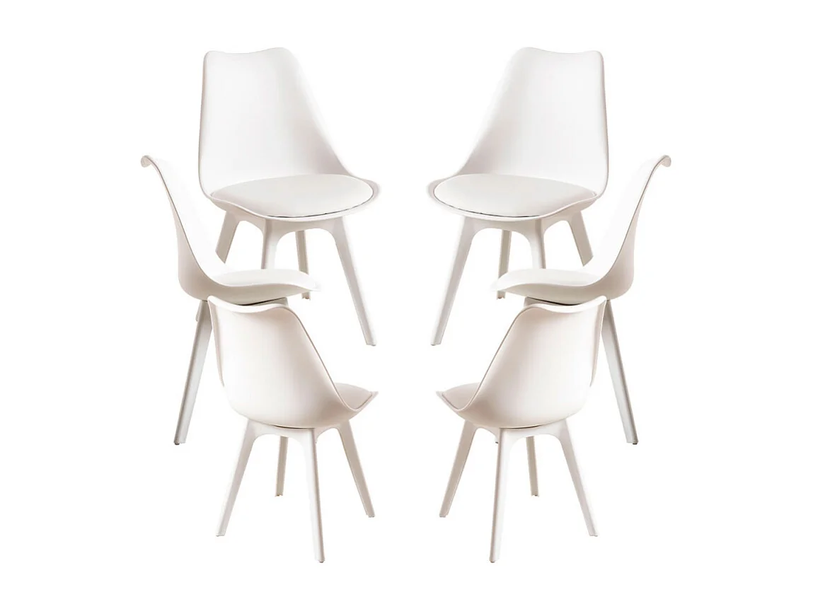 Packs Sillas Comedor - Pack 6 Sillas Synk Suprym - Blanco