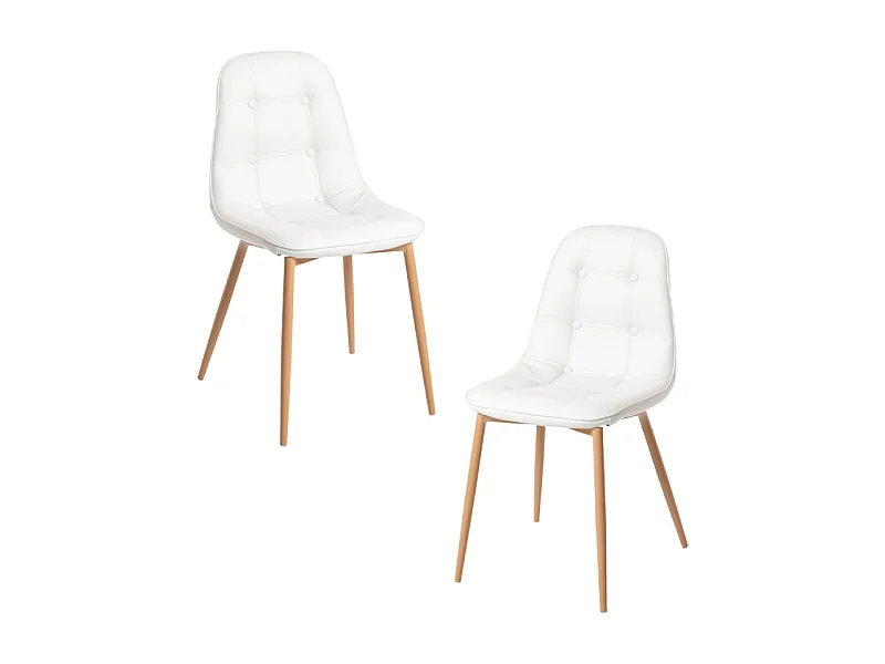 Packs Sillas Comedor - Pack 2 Sillas Plazi - Blanco