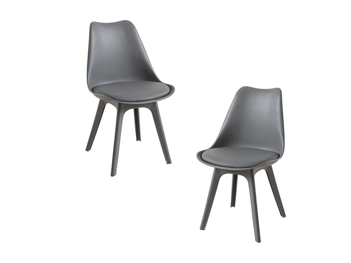 Packs Sillas Comedor - Pack 2 Sillas Synk Suprym - Gris oscuro