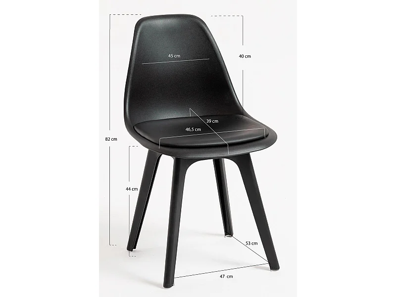 Sillas Comedor - Silla Dami Suprym - Negro