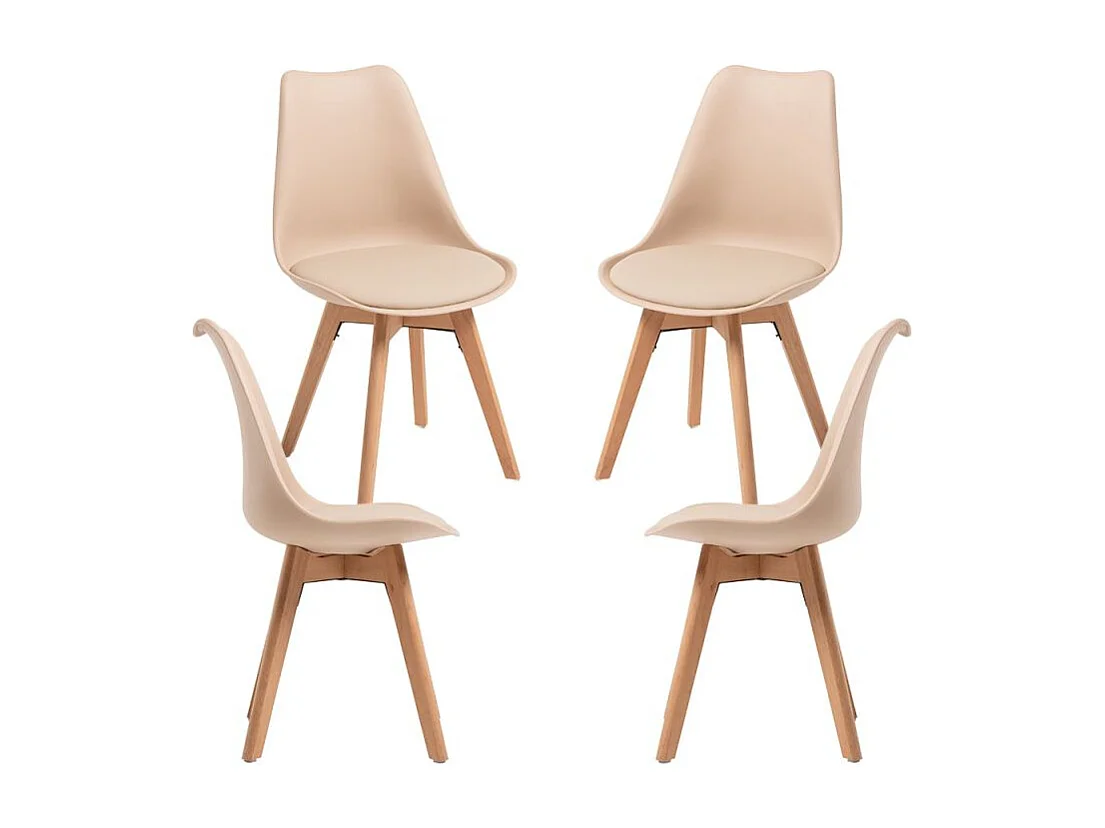 Packs Sillas Comedor - Pack 4 Sillas Synk Basic - Beige
