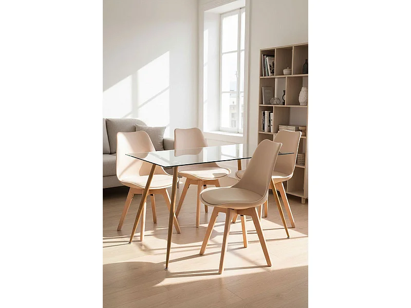 Packs Sillas Comedor - Pack 4 Sillas Synk Basic - Beige