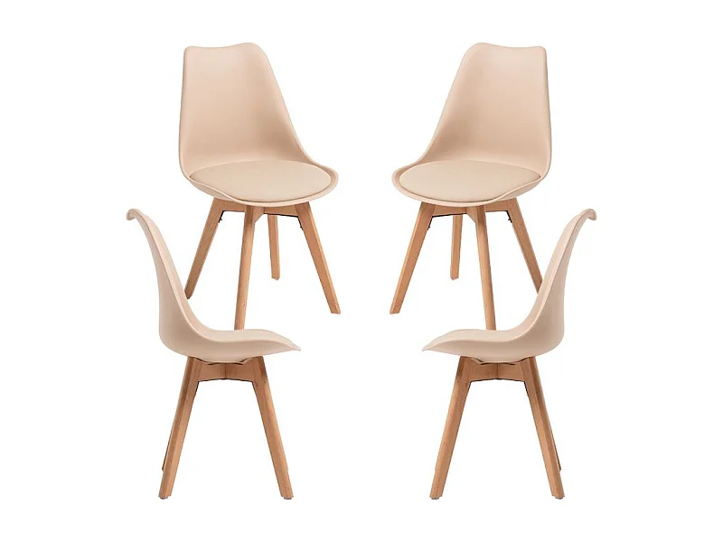 Packs Sillas Comedor - Pack 4 Sillas Synk Basic - Beige