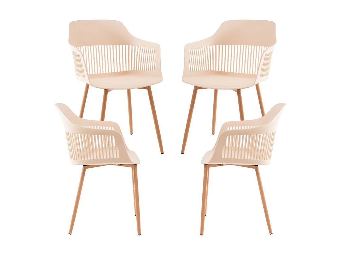 Packs Sillas Comedor - Pack 4 Sillas Lisy - Beige