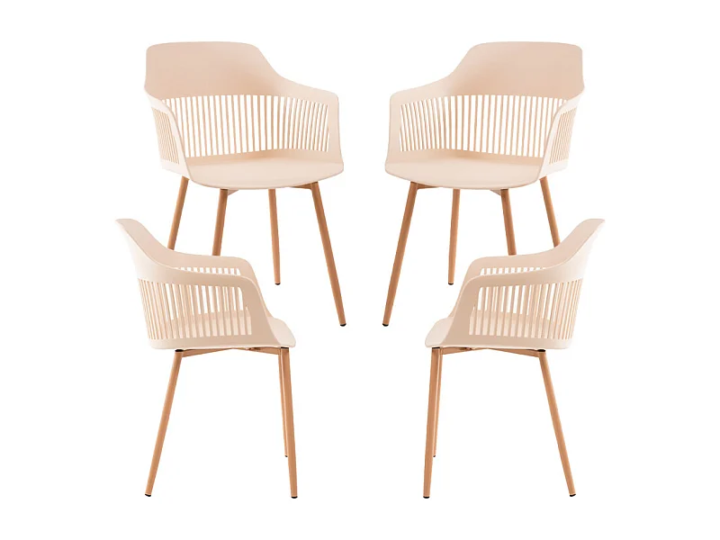 Packs Sillas Comedor - Pack 4 Sillas Lisy - Beige