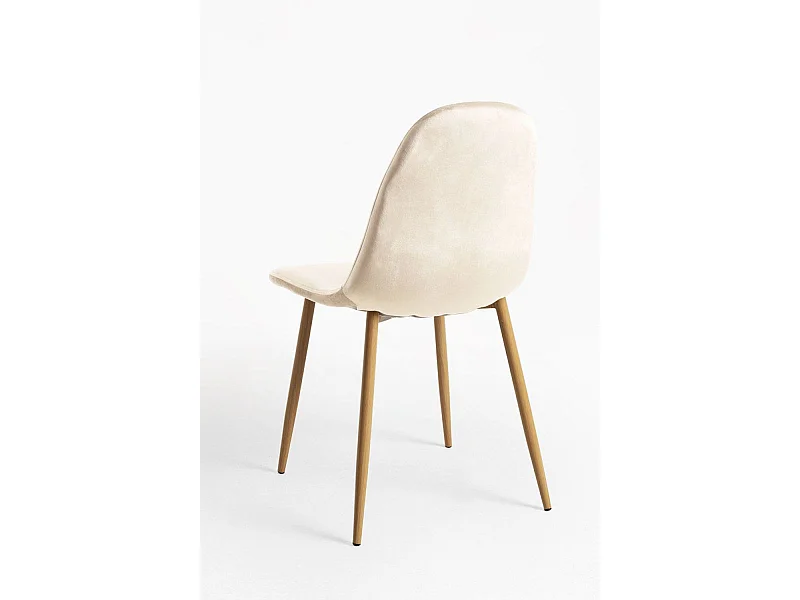Packs Sillas Comedor - Pack 6 Sillas Teok Terciopelo - Beige
