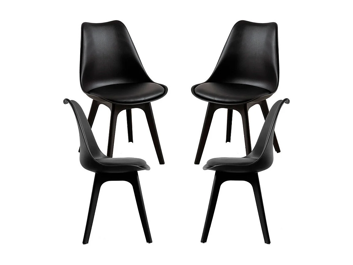 Packs Sillas Comedor - Pack 4 Sillas Synk Suprym - Negro