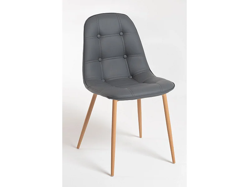 Sillas Comedor - Silla Plazi - Gris oscuro