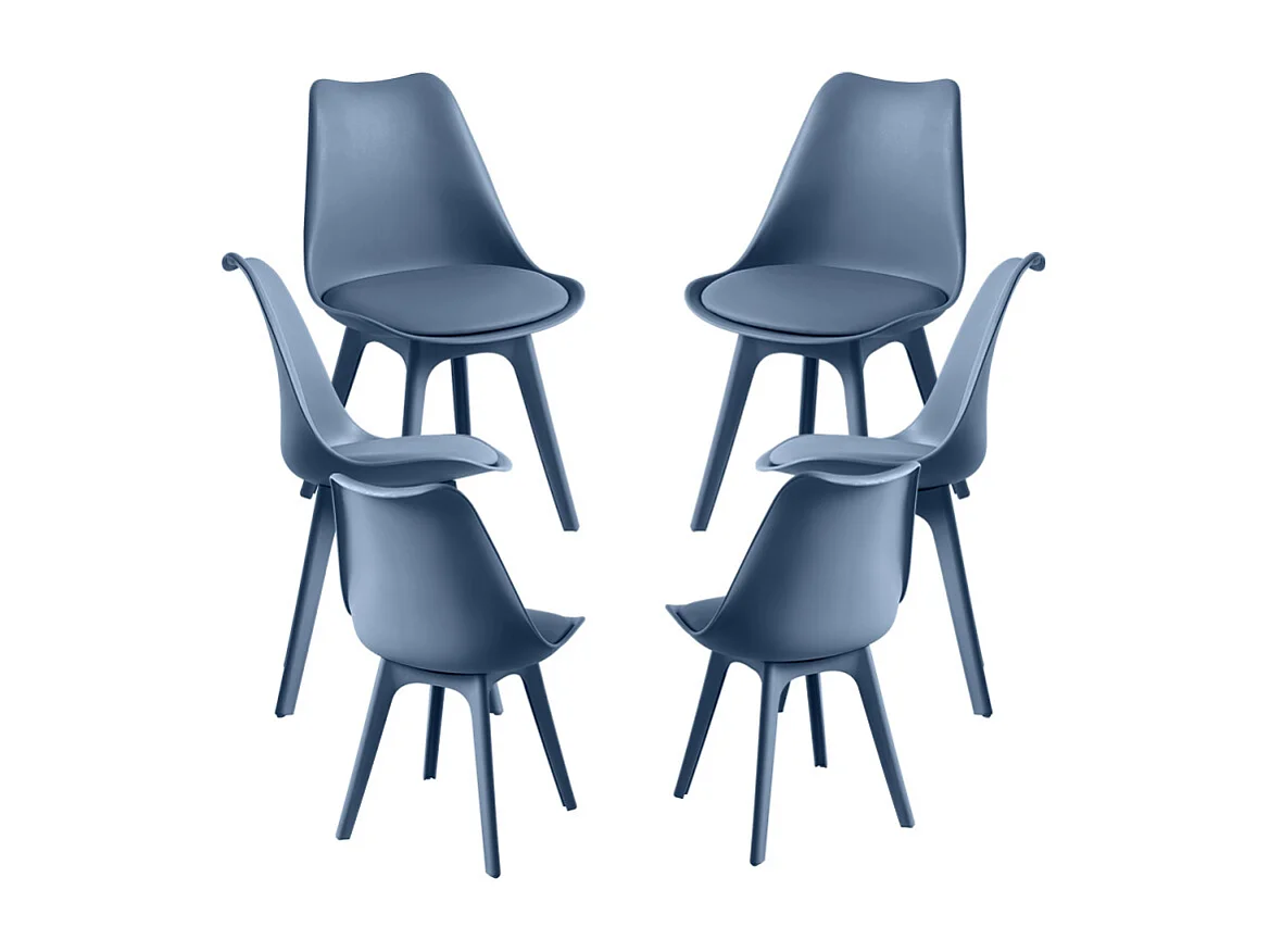 Packs Sillas Comedor - Pack 6 Sillas Synk Suprym - Azul Petróleo