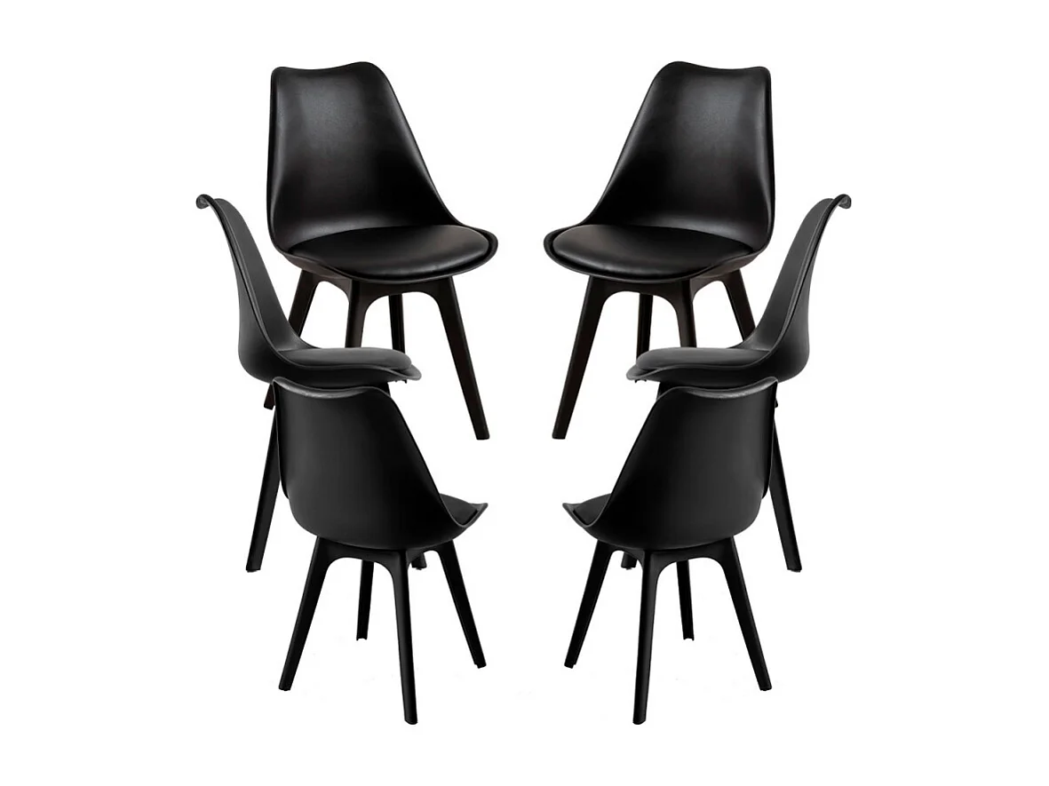 Packs Sillas Comedor - Pack 6 Sillas Synk Suprym - Negro