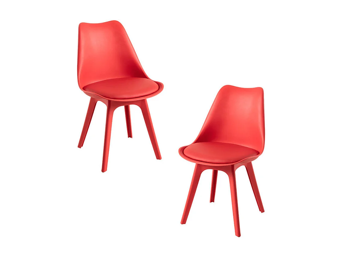 Packs Sillas Comedor - Pack 2 Sillas Synk Suprym - Rojo