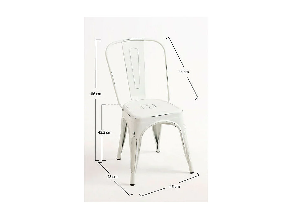 Sillas Comedor - Silla Torix Vintage - Blanco vintage