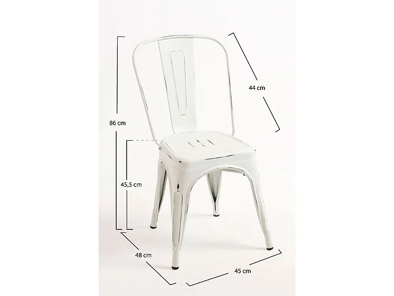 Sillas Comedor - Silla Torix Vintage - Blanco vintage