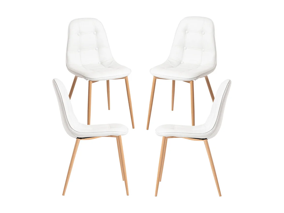 Packs Sillas Comedor - Pack 4 Sillas Plazi - Blanco