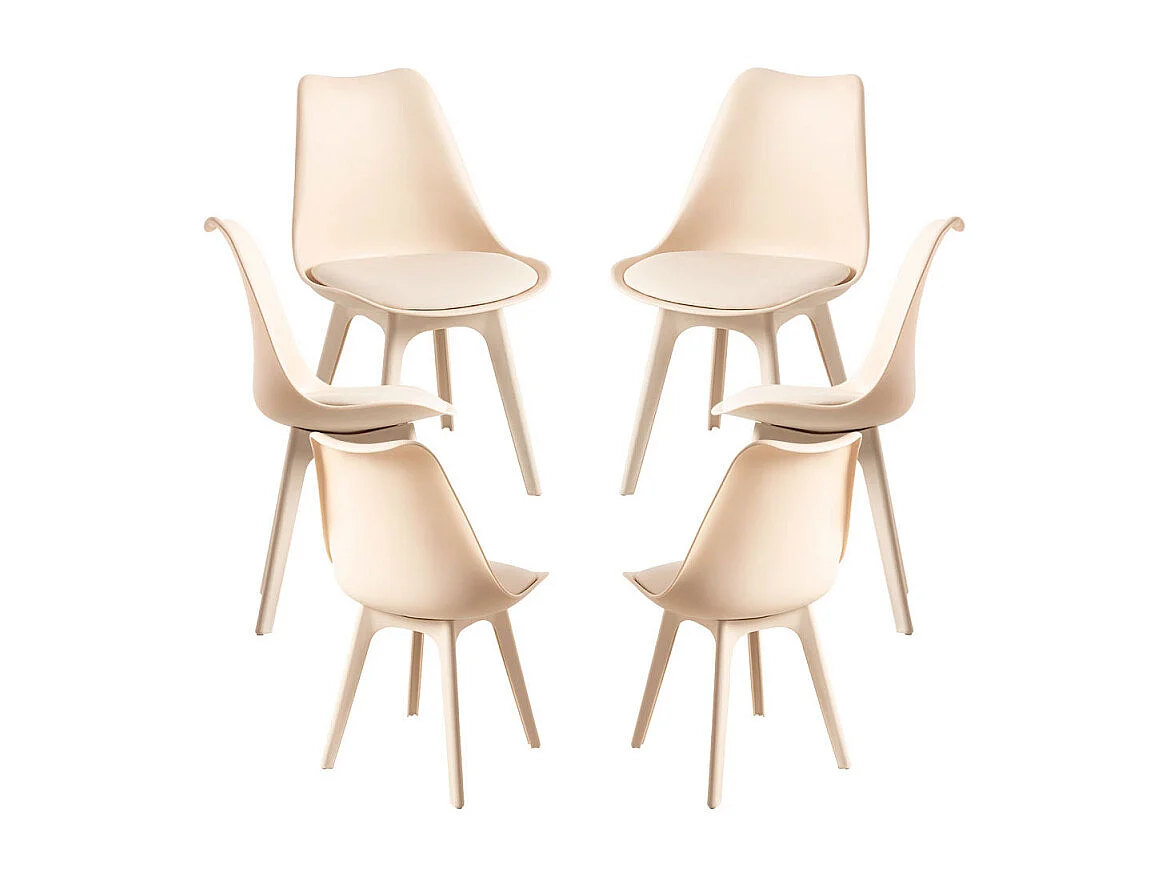 Packs Sillas Comedor - Pack 6 Sillas Synk Suprym - Beige