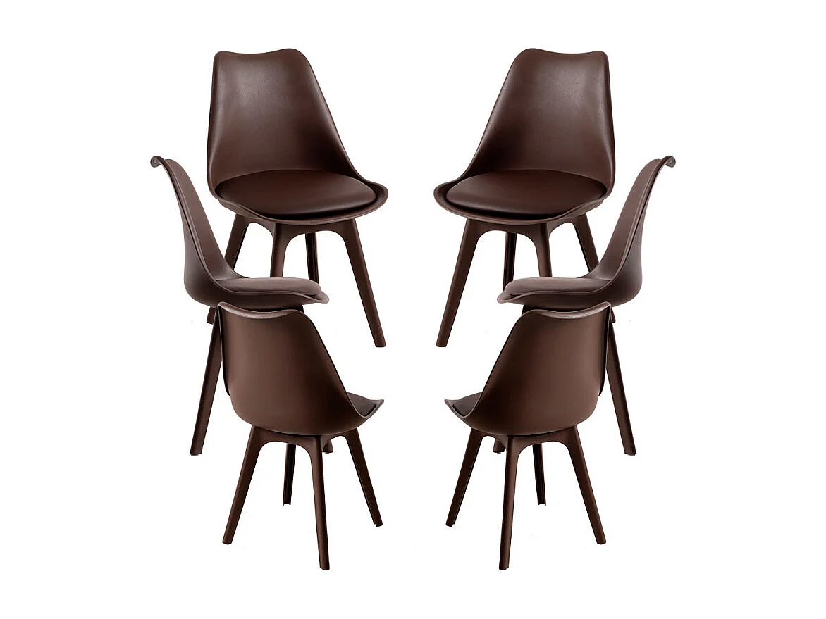 Packs Sillas Comedor - Pack 6 Sillas Synk Suprym - Marrón